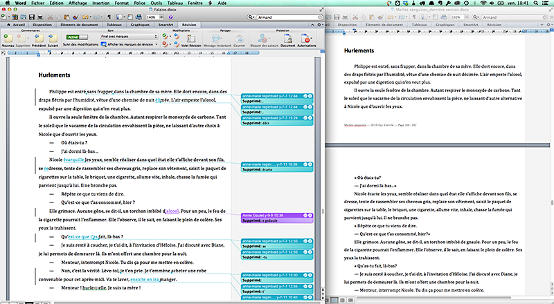 Submission of the manuscript